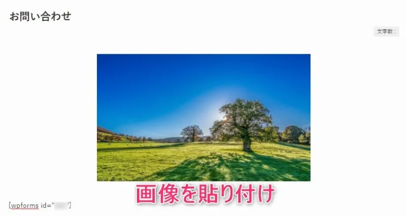 画像を貼り付ける