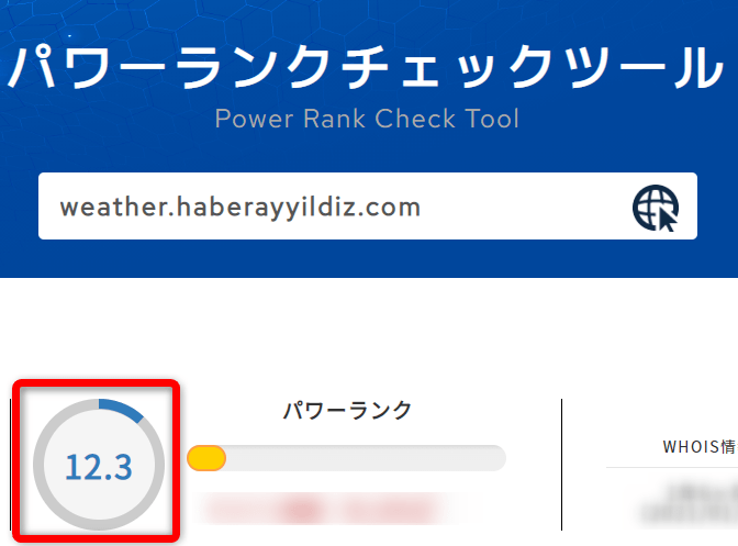 サブドメインのパワーランク