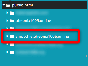 サブドメインのドキュメントルートの画像